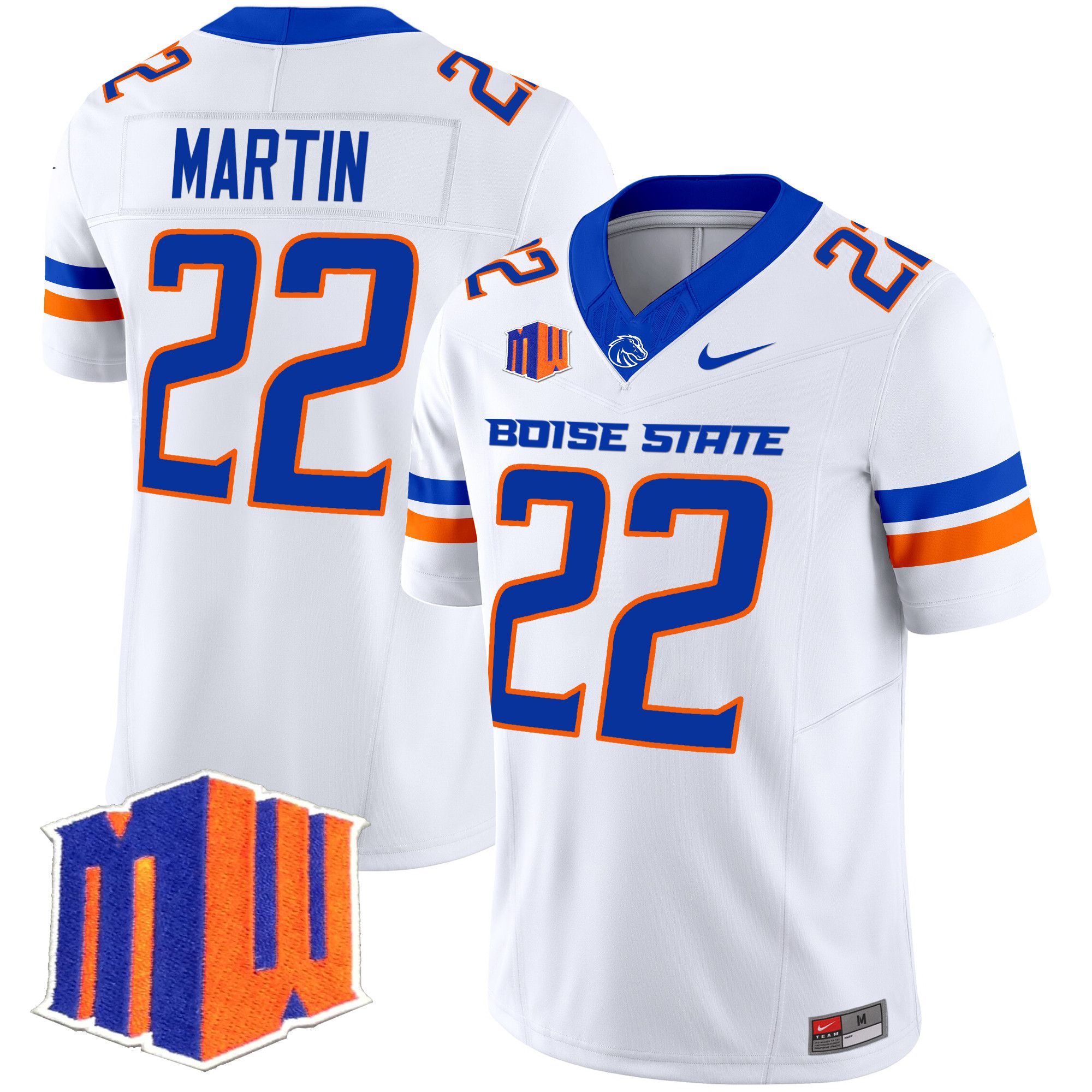 Men Boise State Broncos #22 Martin White Nike 2024 Vapor Limited NCAA Jersey->more ncaa teams->NCAA Jersey